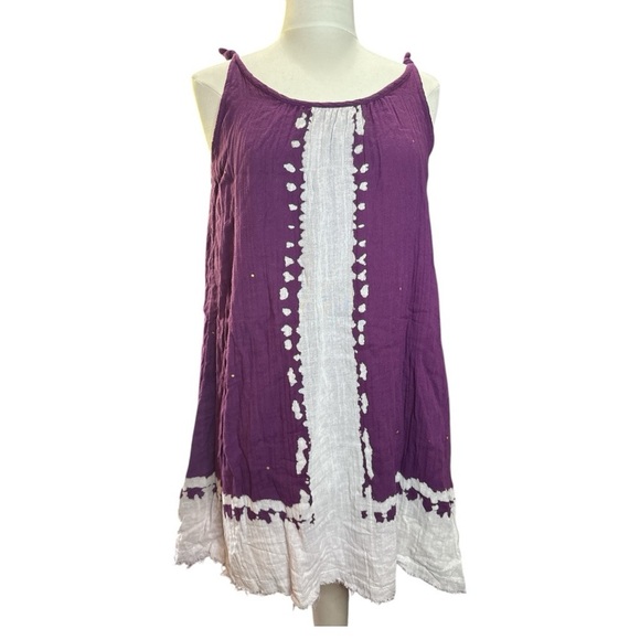 NATURAL LIFE Dresses & Skirts - Purple and White Sleeveless Dress